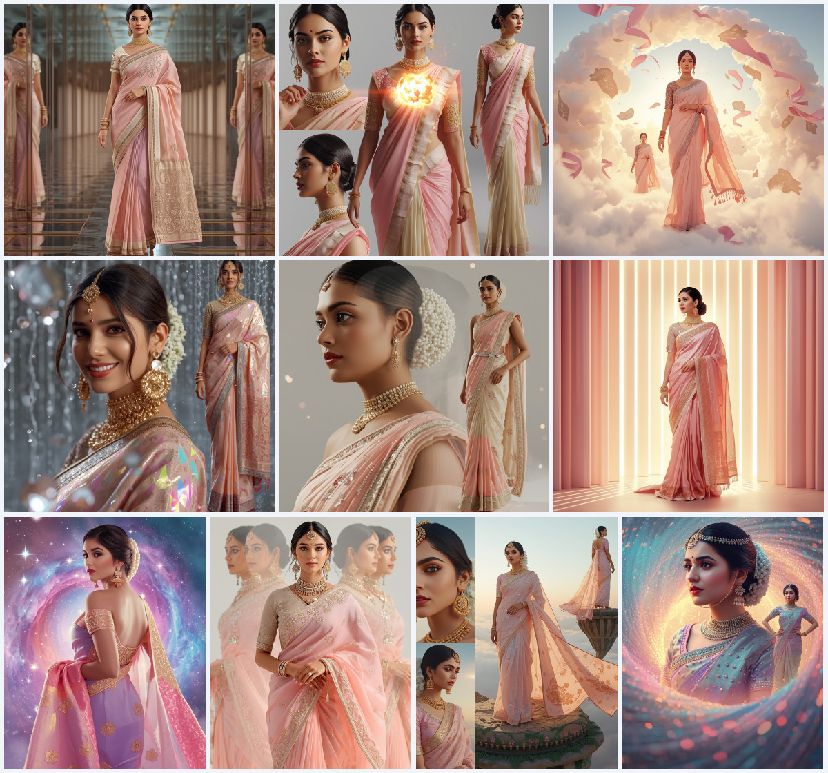 10+ Festive Saree AI Prompts to Create Bright and Vibrant Ethnic Photos for Celebrations - Girl Prompt