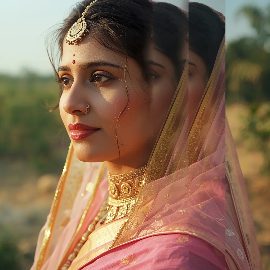 Festive Pastel Saree Endless Restart Loop Collage | Eternal Cycle Luxury Prompt | Beautiful Saree Girl Ai Prompt Cinematic - Girl Prompt